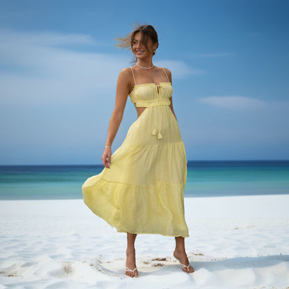 FREJA™ | Elegant sommarklänning med svepande siluett