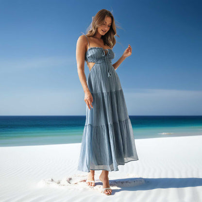 FREJA™ | Elegant sommarklänning med svepande siluett