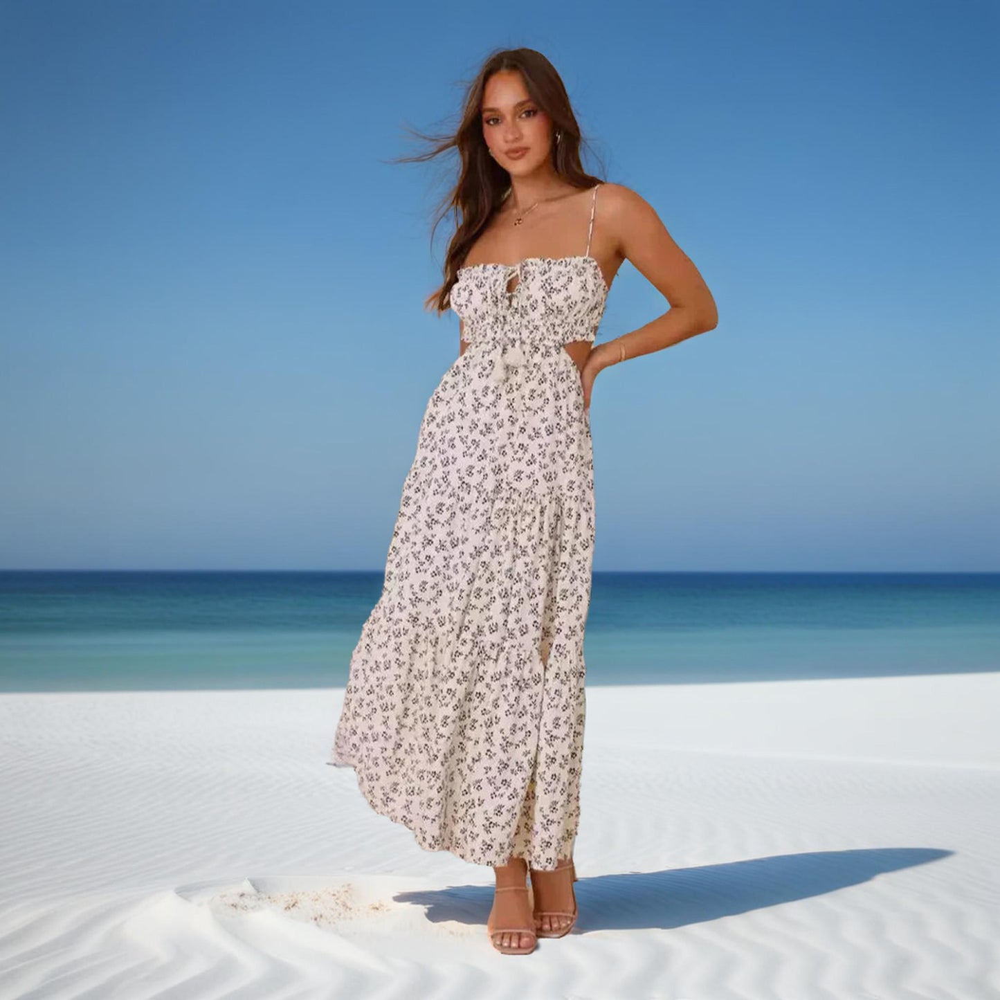 FREJA™ | Elegant sommarklänning med svepande siluett
