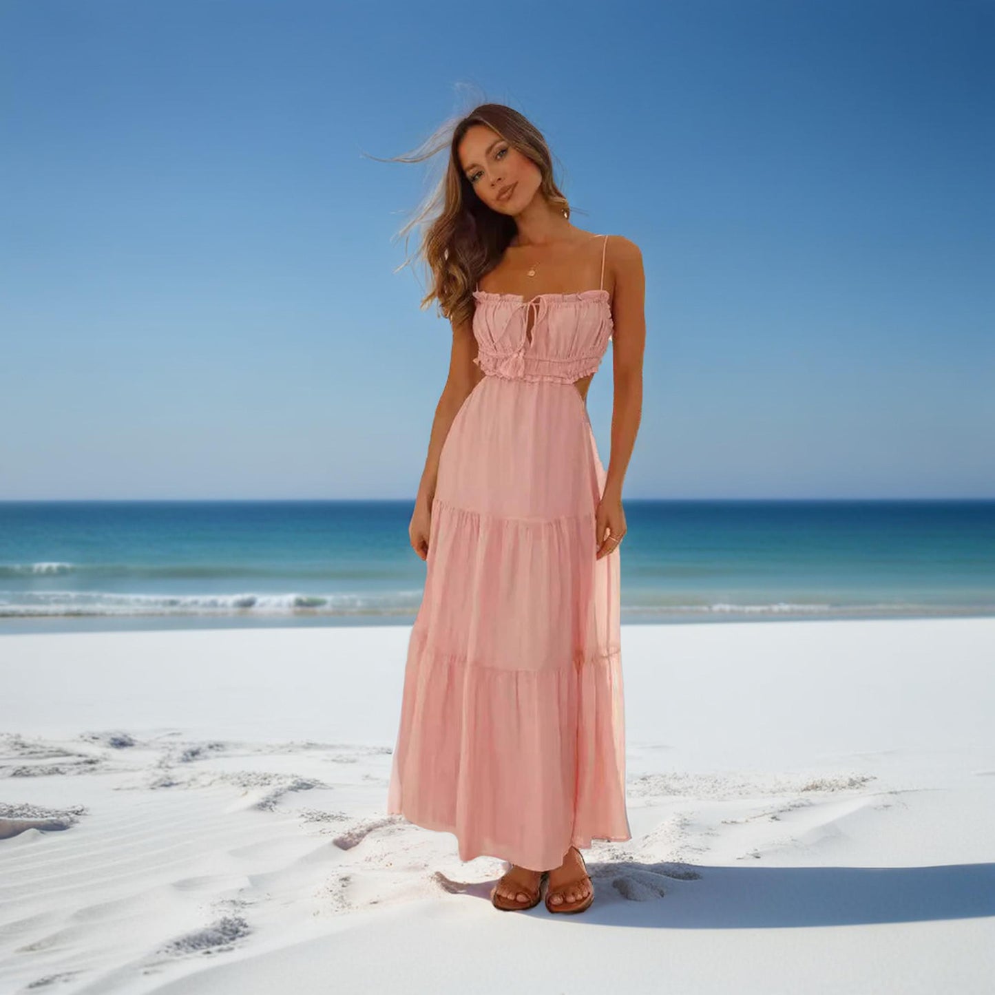 FREJA™ | Elegant sommarklänning med svepande siluett
