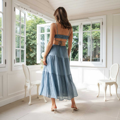 FREJA™ | Elegant sommarklänning med svepande siluett