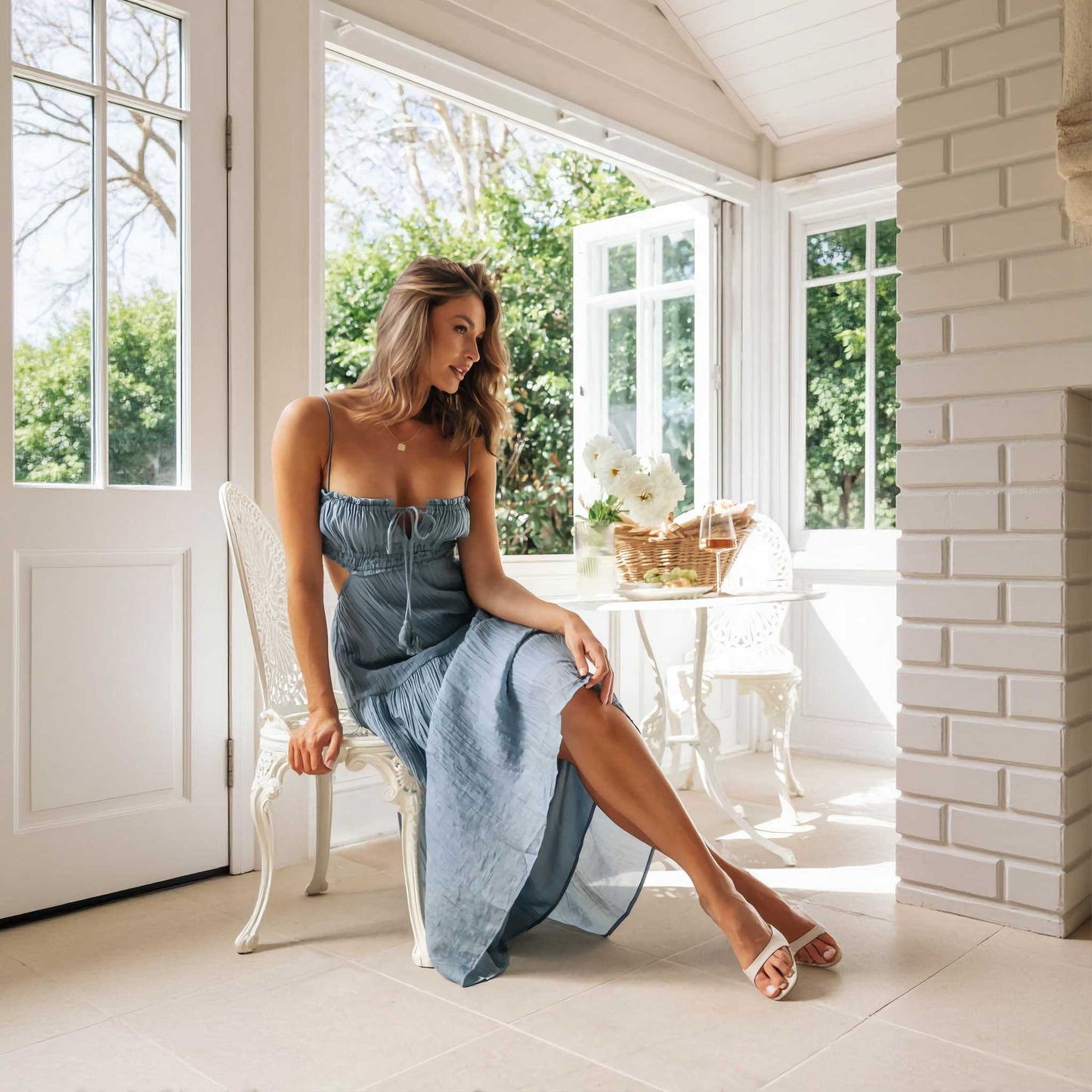 FREJA™ | Elegant sommarklänning med svepande siluett